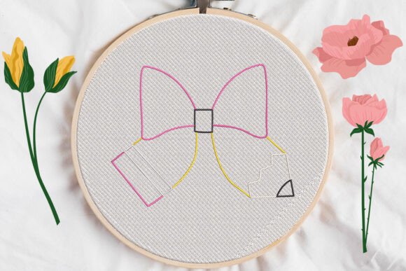 Bow Pencil Teacher Applique Review for Etsy Sellers