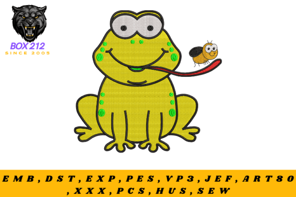 Cute Frog Digital Embroidery Design Review