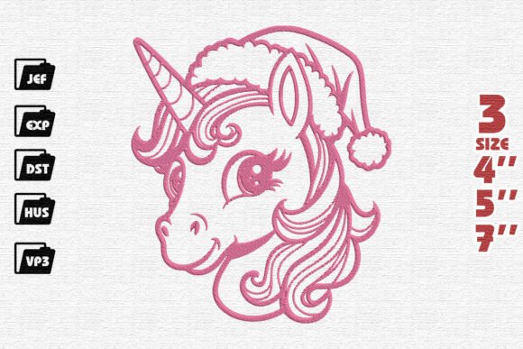 Cute Santa’s Unicorn Embroidery Review