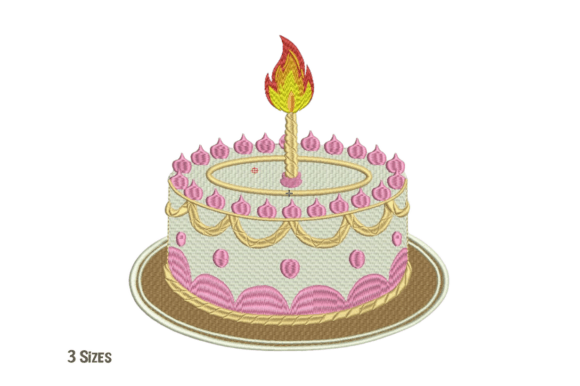 Festive Birthday Cake Embroidery Design Review