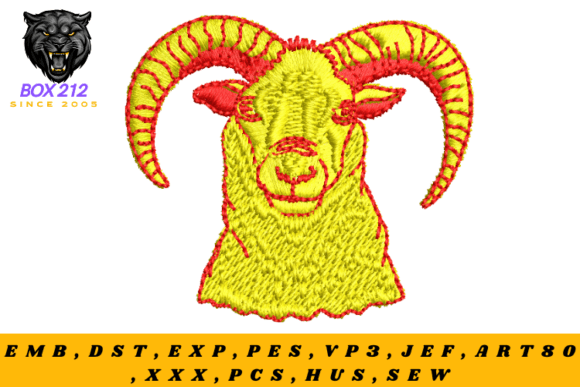 Gentle Ram Digital Embroidery Design Review