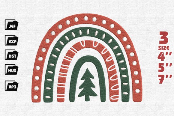 Review: A Rainbow Christmas Wonderland Embroidery