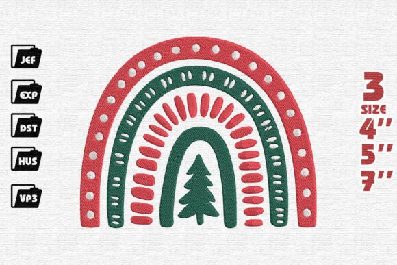 Review: Christmas Rainbow Embroidery for Boutique Apparel
