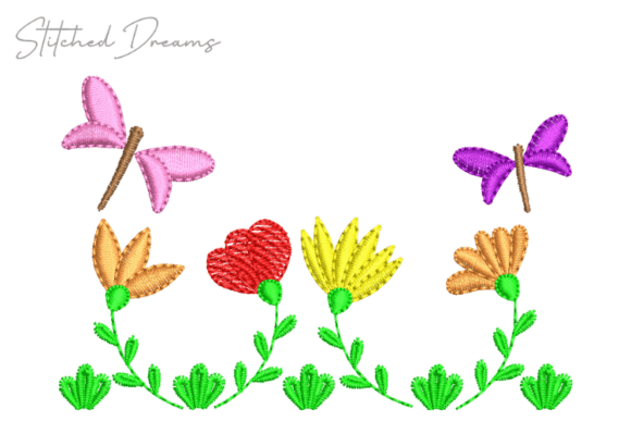 Review: Fluttering Blooms Embroidery Design
