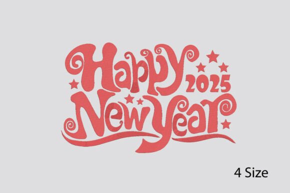 Review: Happy New Year 2025 Embroidery Design