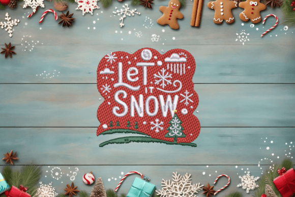 Review: Let It Snow Christmas Embroidery File