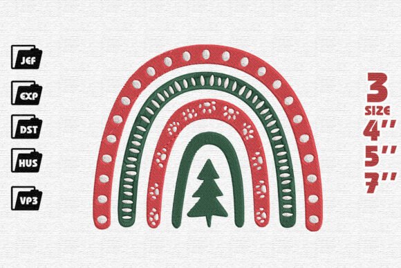 Review: Rainbow of Christmas Cheer Embroidery