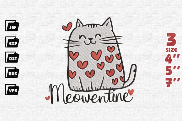 Reviewing Feline Valentine Embroidery for Boutique Sweatshirts