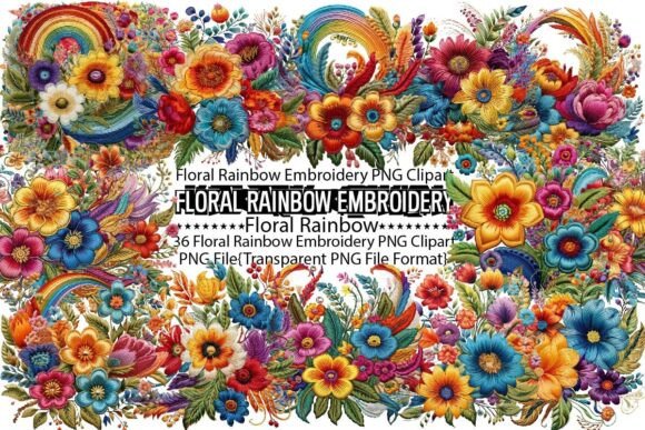 Reviewing Floral Rainbow Embroidery Sublimation for Merch