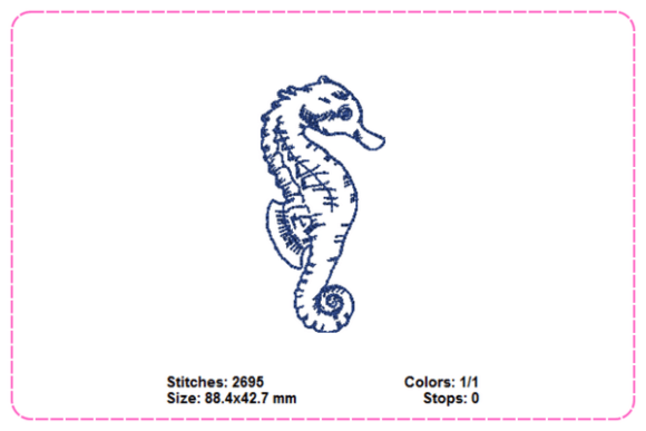 Reviewing Sea Horses Embroidery Designs for Boutique Sweatshirts