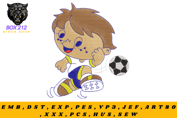 Reviewing the Boy with Ball Embroidery Design