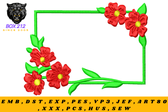 Reviewing the Floral Frame Embroidery Design