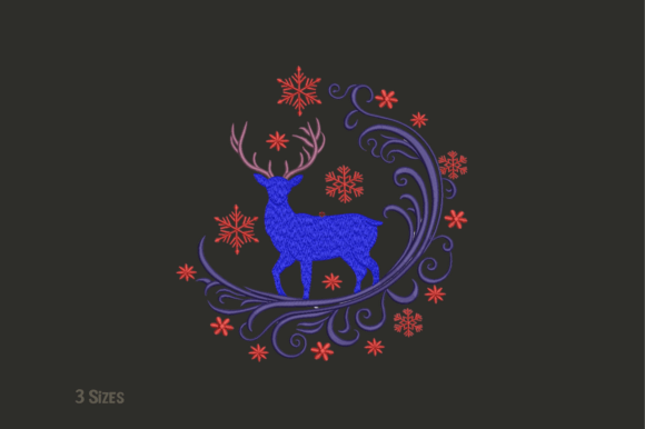 Reviewing the Royal Winter Deer Embroidery Design