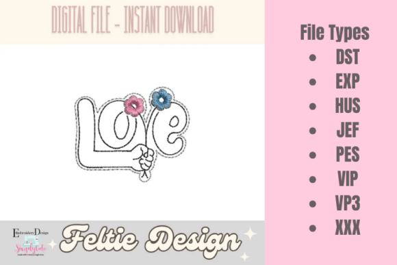 Reviewing Valentine’s Day ITH Feltie Embroidery for Makers